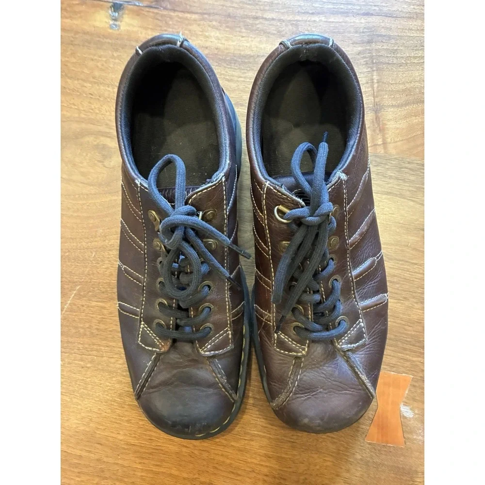 Y2K 90's Dr Doc Martens 9764 Men's 12 Brown Leather Platform Chunky Oxfords.